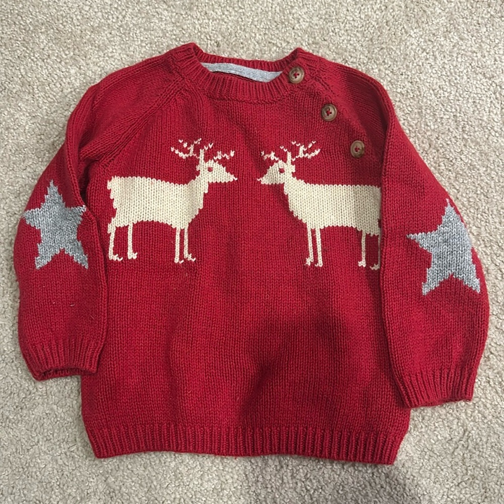 baby boden, 12-18 mo christmas sweater